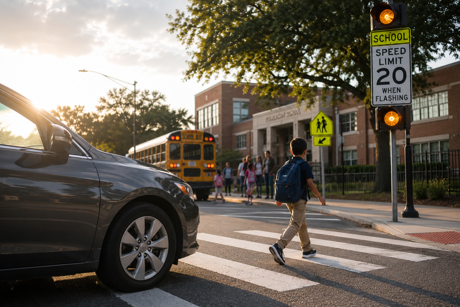 Houston school zone pedestrian accident