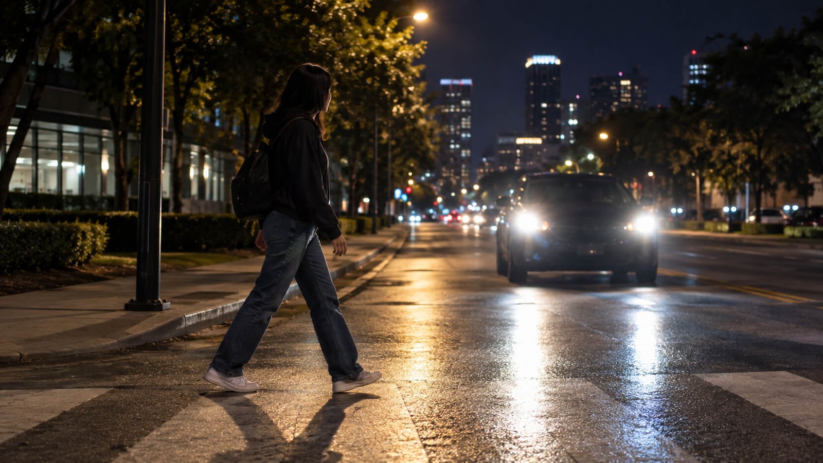 Nighttime and Low-Visibility Pedestrian Accidents in Texas