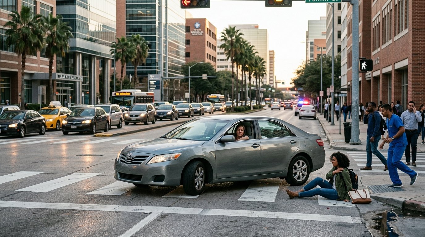 pedestrians struck by turning vehicle