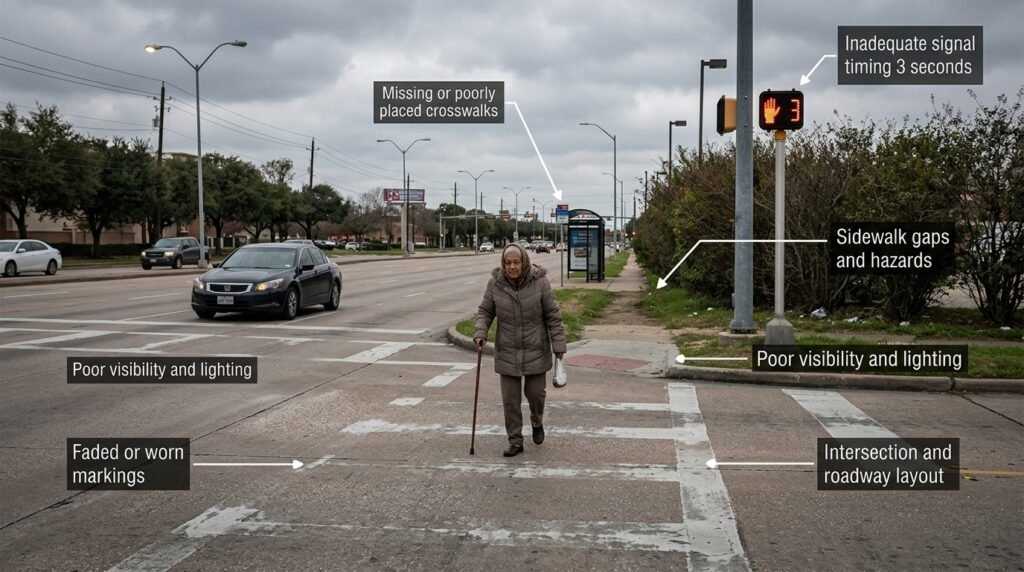 Sidewalk and Road Design Defects